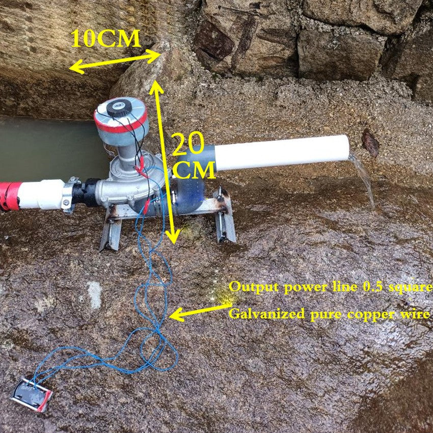 Micro Hydroelectric Generator 500 Watts 50hz 220 Volts High Power With Monitorin