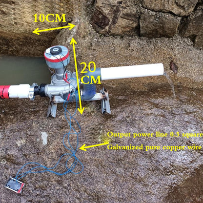 Micro Hydroelectric Generator 500 Watts 50hz 220 Volts High Power With Monitorin