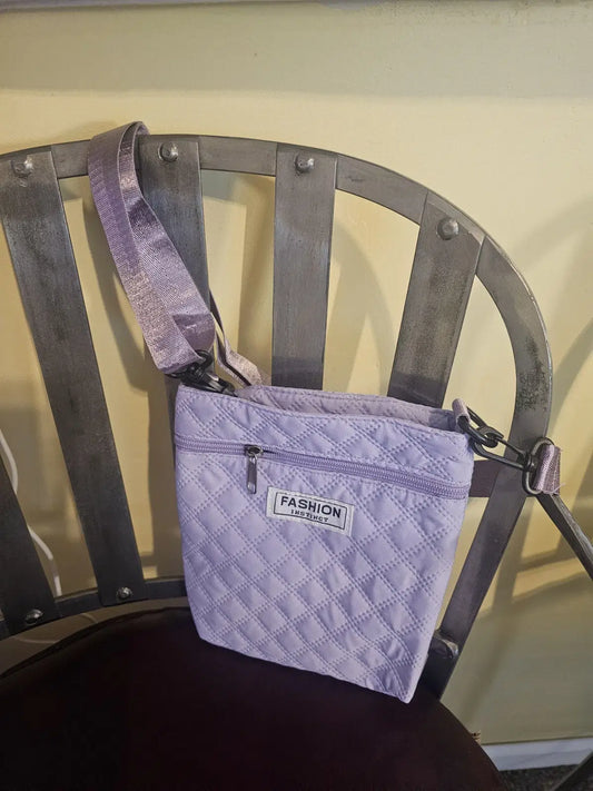 Purse Fashion crossbody bag purple or teal adjustable and detachable strap