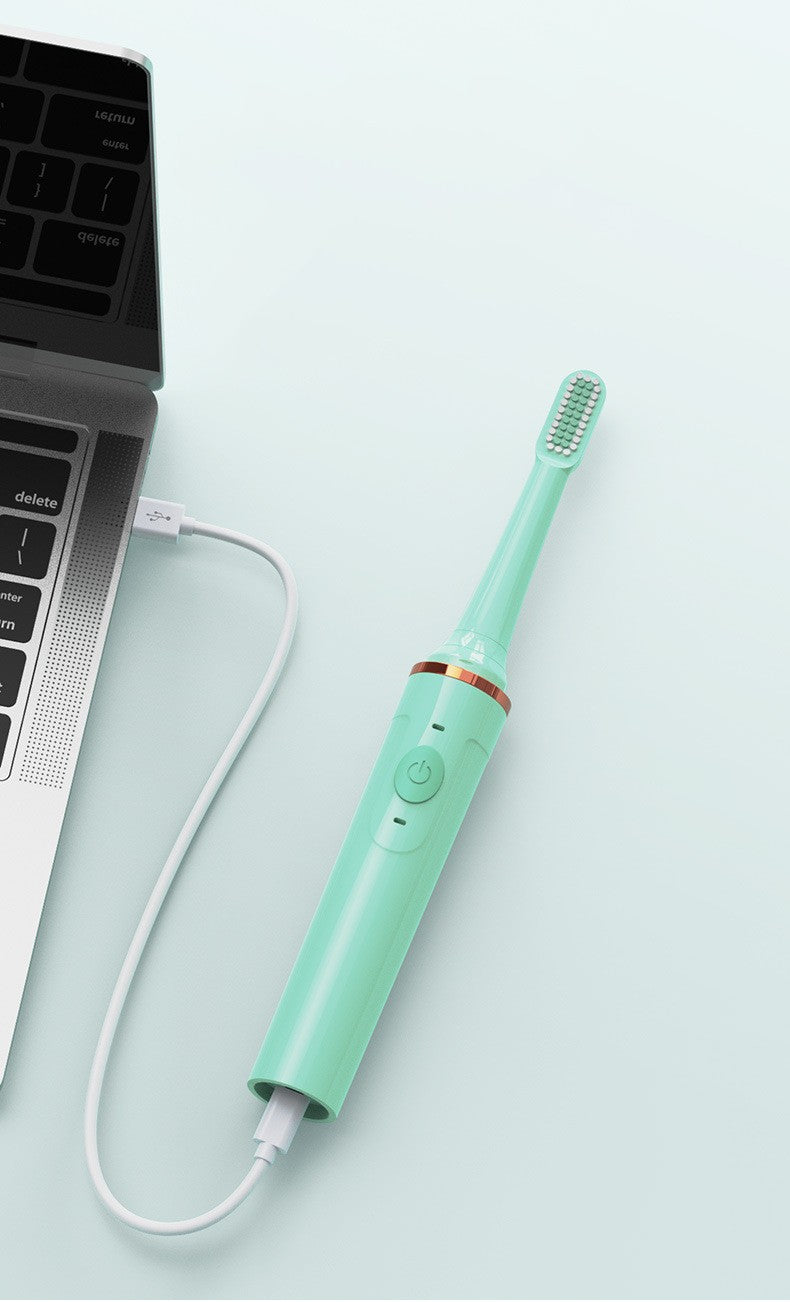Electric Toothbrush Adult Waterproof Automatic Tooth Brushing Device Soft Sonic 