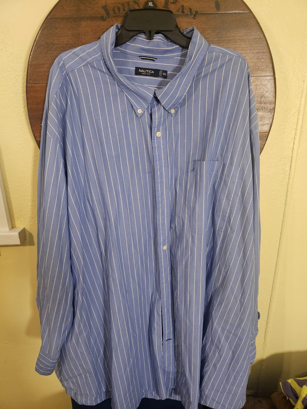 Shirt Nautica men's long sleeved shirt dress or causal 6XTL