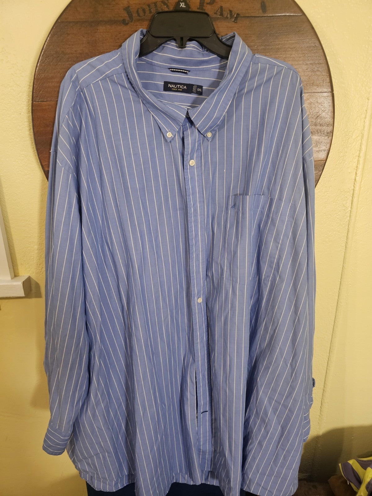 Shirt Nautica men's long sleeved shirt dress or causal 6XTL