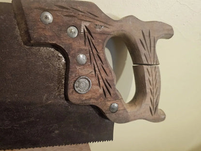 Vintage Henry Disston & Sons Hand Saw 26”