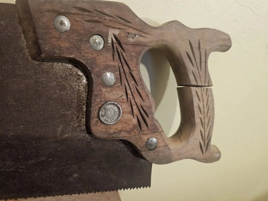 Vintage Henry Disston & Sons Hand Saw 26”
