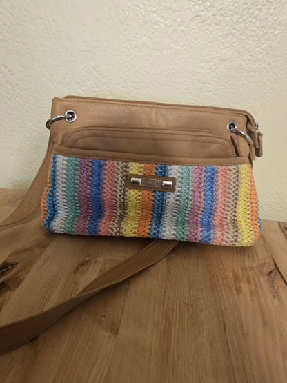 Purse rosetti purse shoulder bag with outside pockets