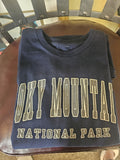Navy Blue T Shirt Unisex New L Smoky Mountains