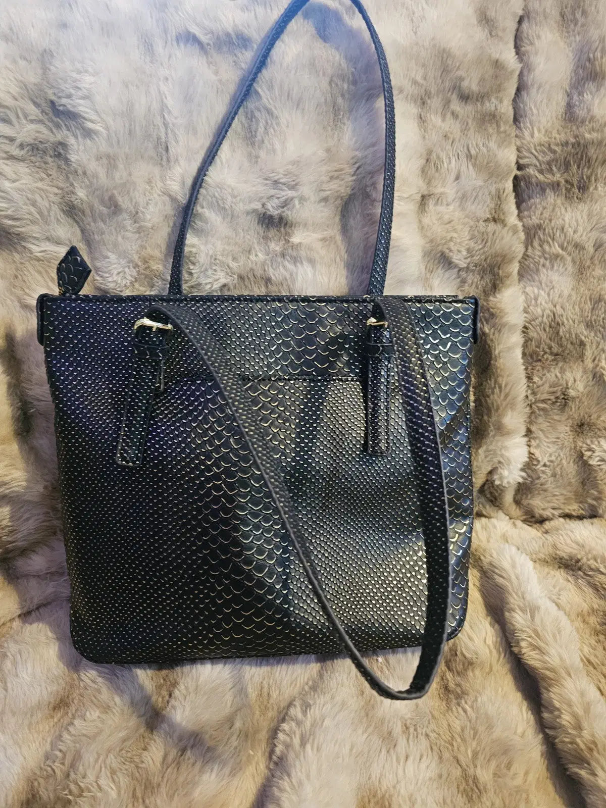 Purse Anne Klein purse handbag brand new black with gold flecks