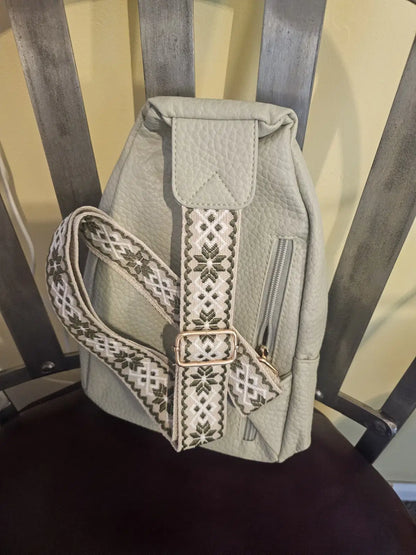 Purse Backpack Wom crossbody type backpack purse 5 zippers pockets gold hardware