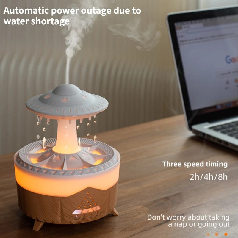 New UFO Raindrop Humidifier Water Drop Air Humidifier USB Aromatherapy Essential