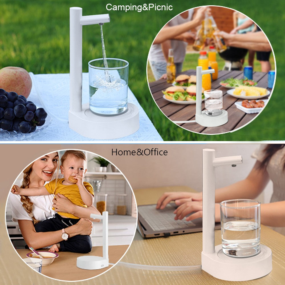 Desk Dispenser Electric Water Gallon Automatic Water Bottle Dispenser Rechargeab