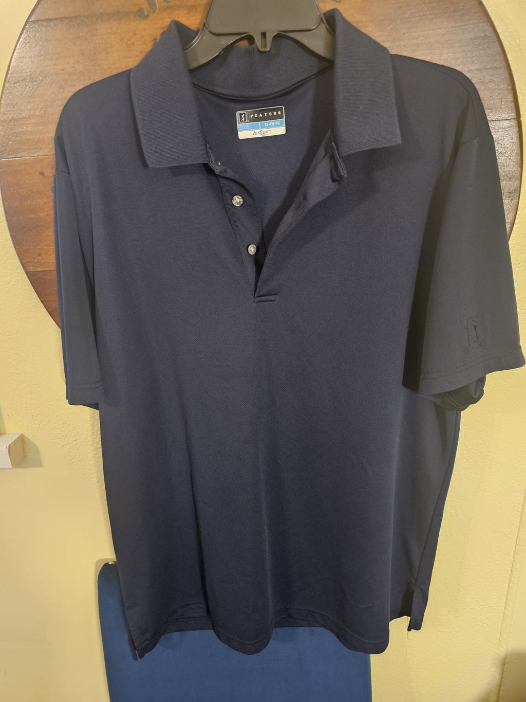 T-Shirt TOUR AirfluxPolo Shirt Men XL Blue Performance Quick Dry Short Sleeve