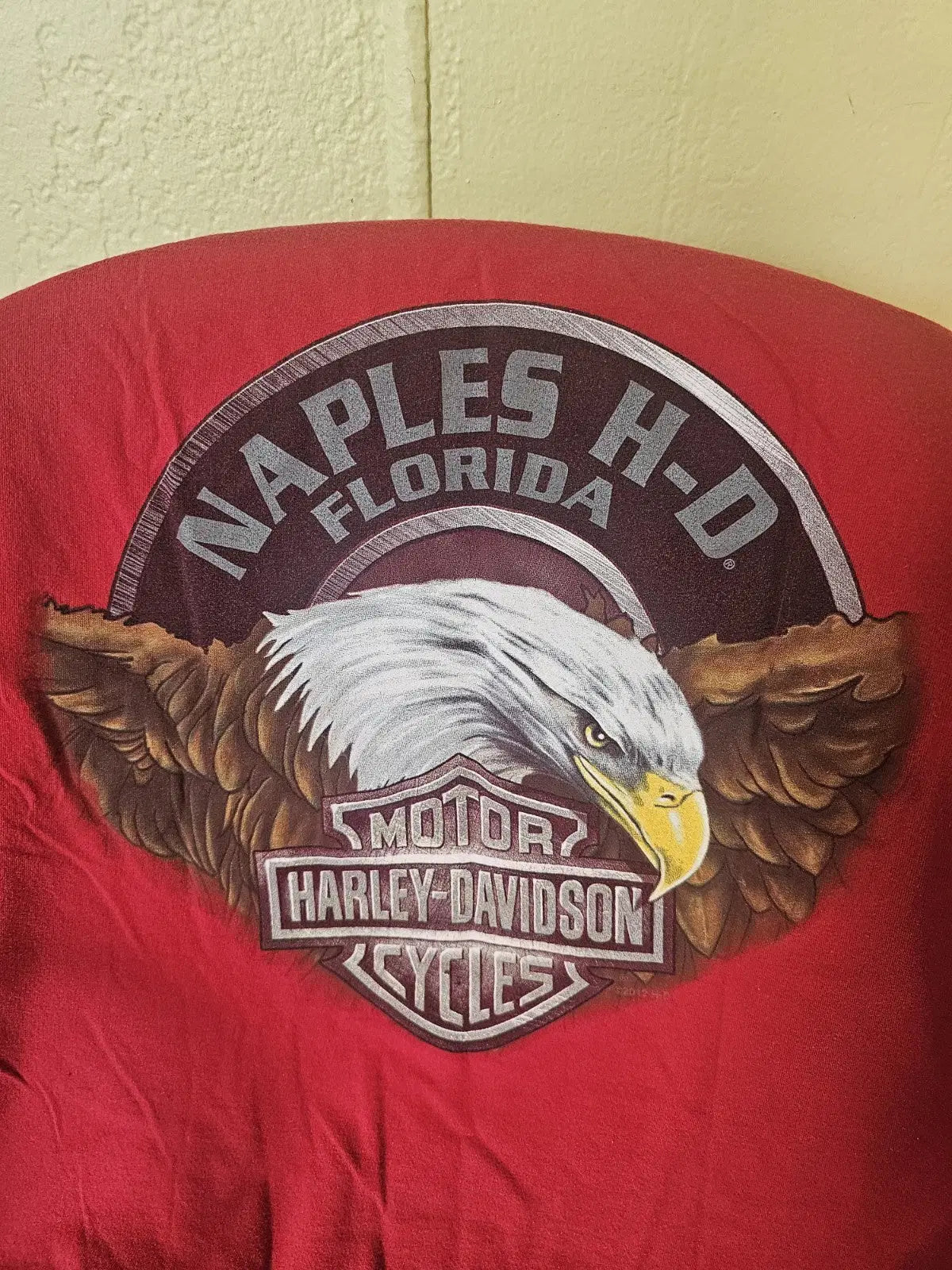 T Shirt Hanes brand Harley Davidson shirt size L red