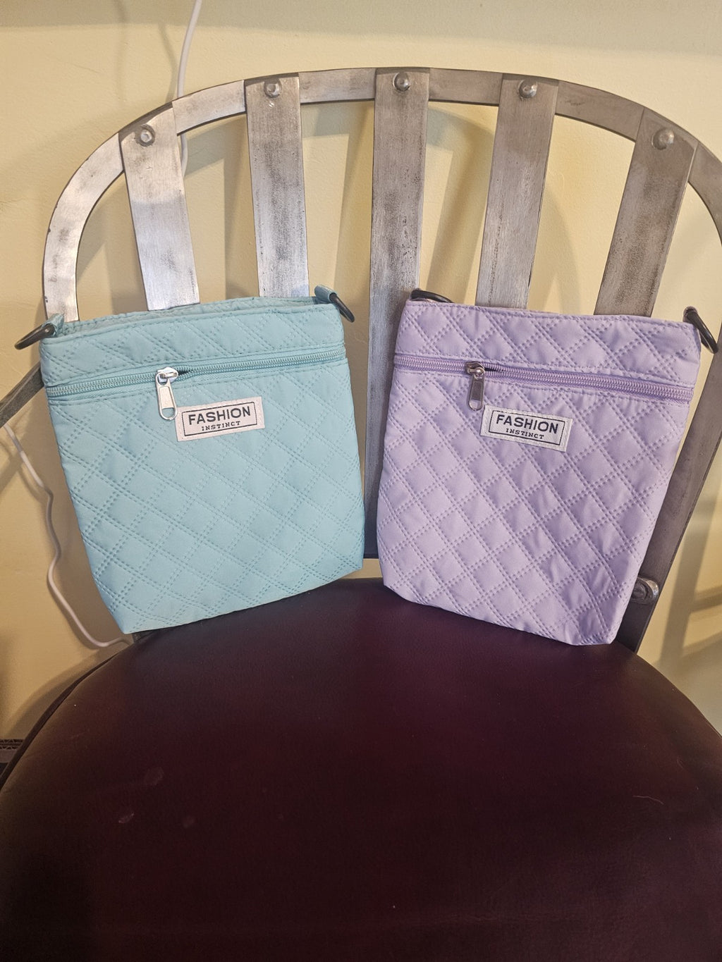 Purse Fashion crossbody bag purple or teal adjustable and detachable strap