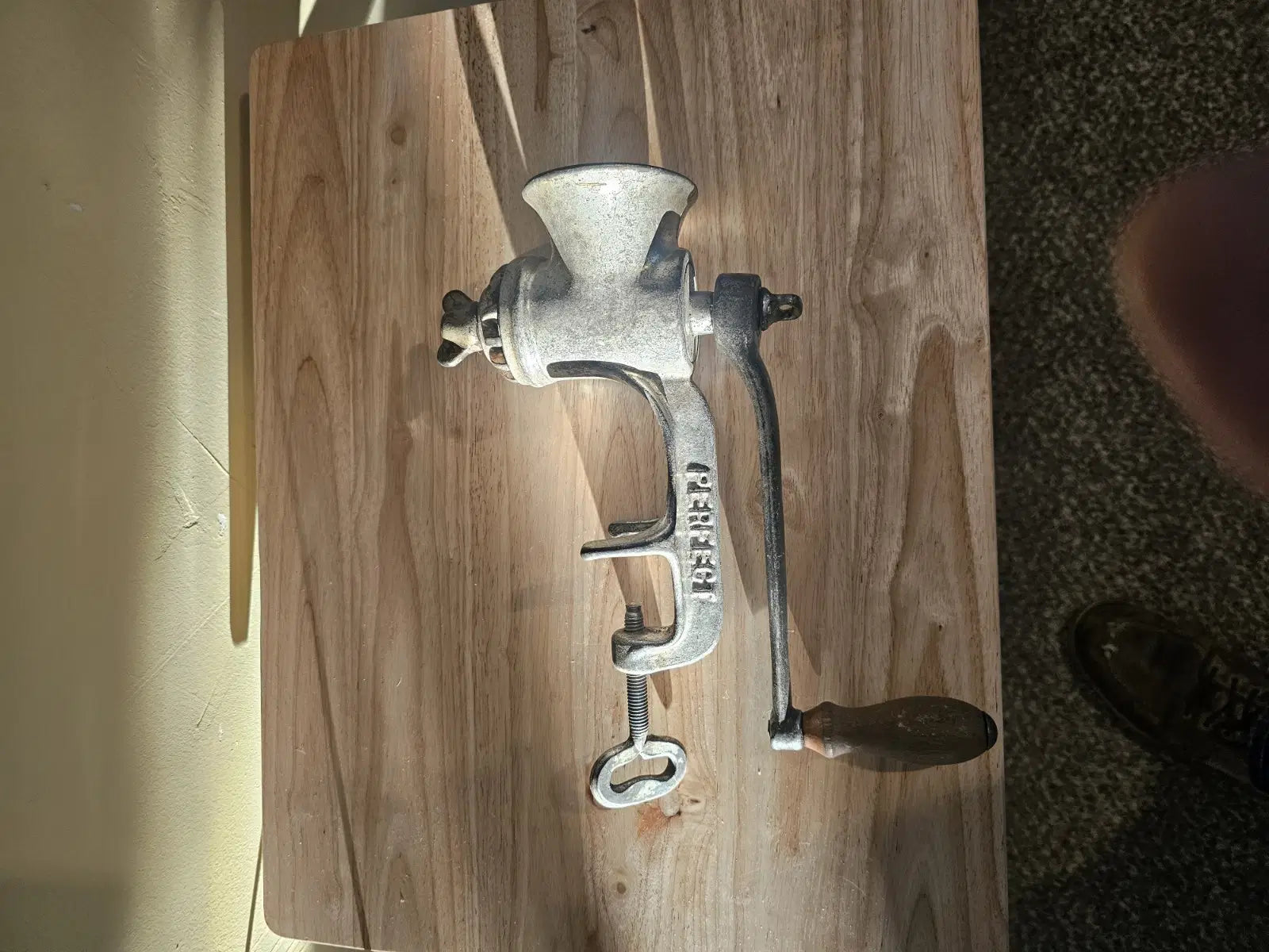 Misc Perfect #1 Meat Grinder counter or table mount very vintage