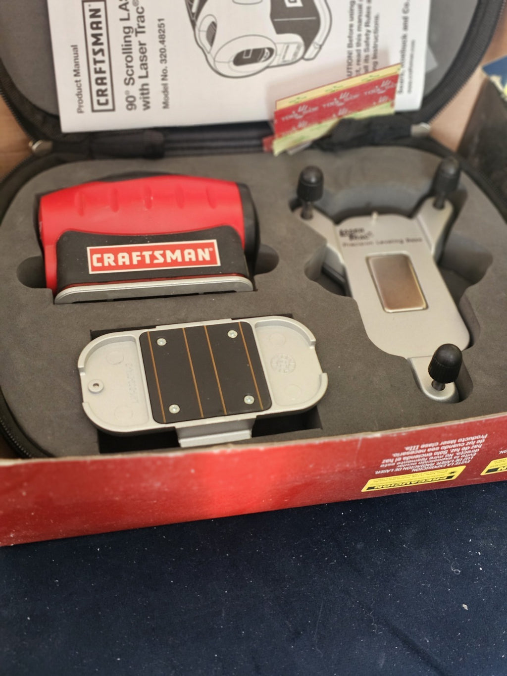Misc Scrolling Laser Level 90o Craftsman 5-way mounting