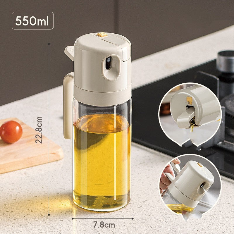 2 In 1 Oil Sprayer Bottle BBQ Cooking Oil Dispenser Olive Oil Pourers Sprayer Ki