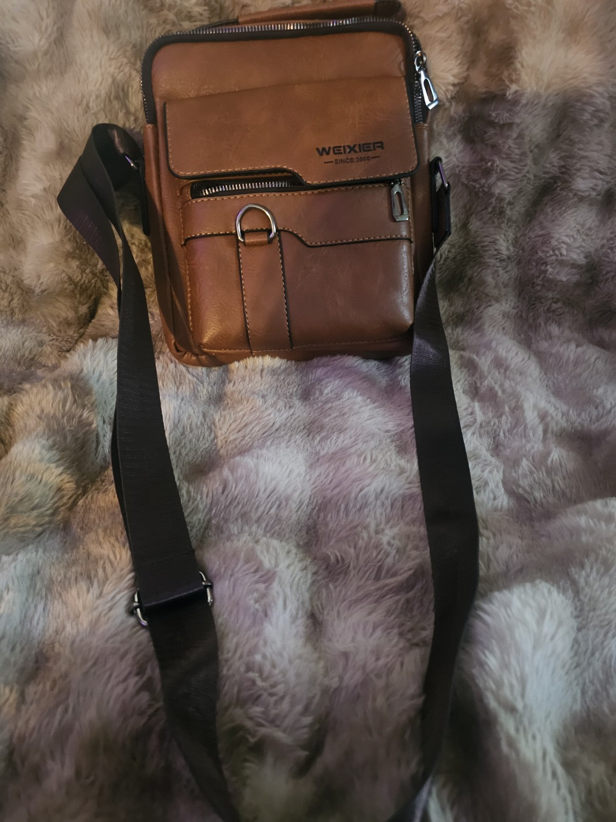 Purse brand new man bag shoulder leather a Weixier since 2008
