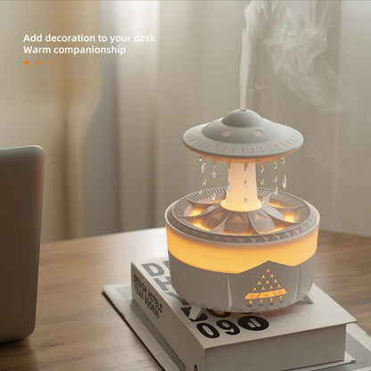New UFO Raindrop Humidifier Water Drop Air Humidifier USB Aromatherapy Essential