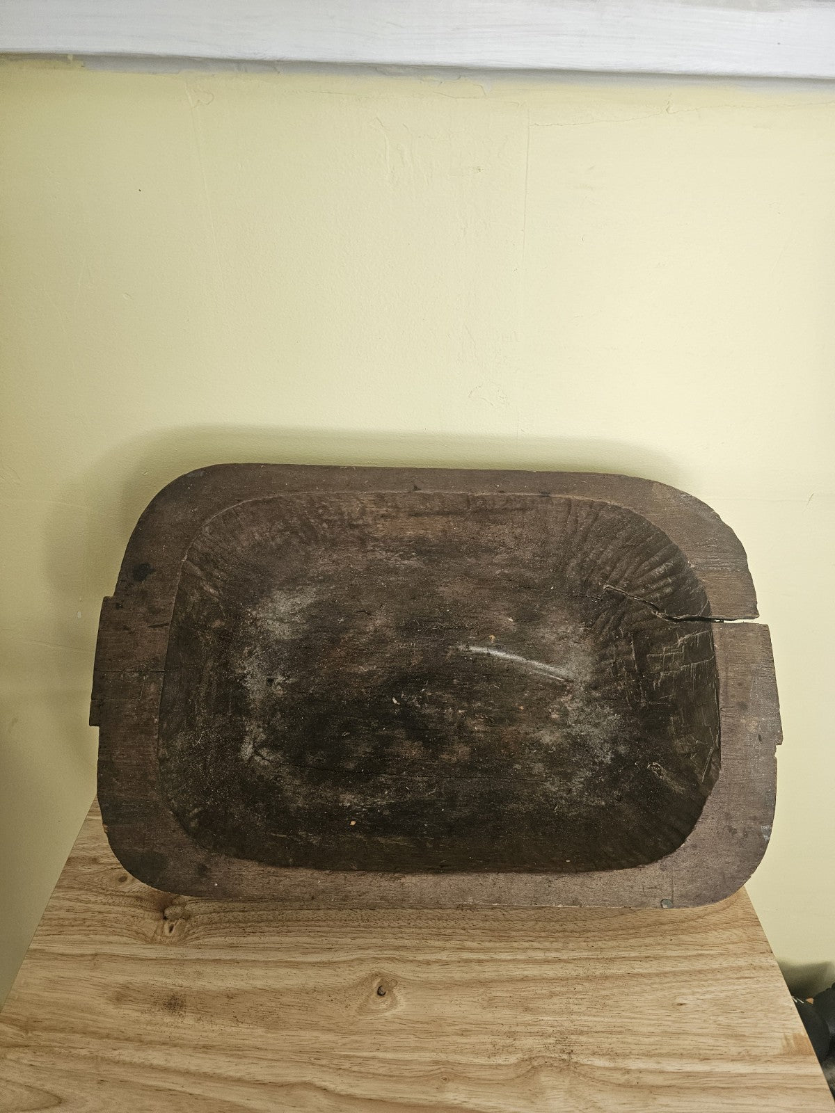 Vintage Early American Hand Made Wood Bowl