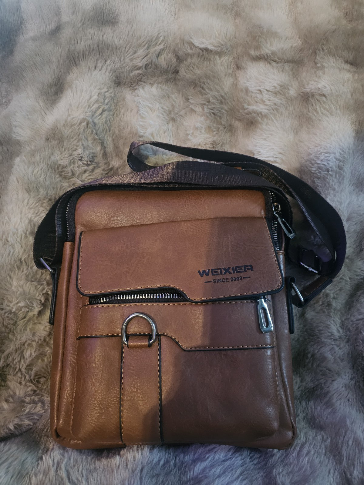 Purse brand new man bag shoulder leather a Weixier since 2008