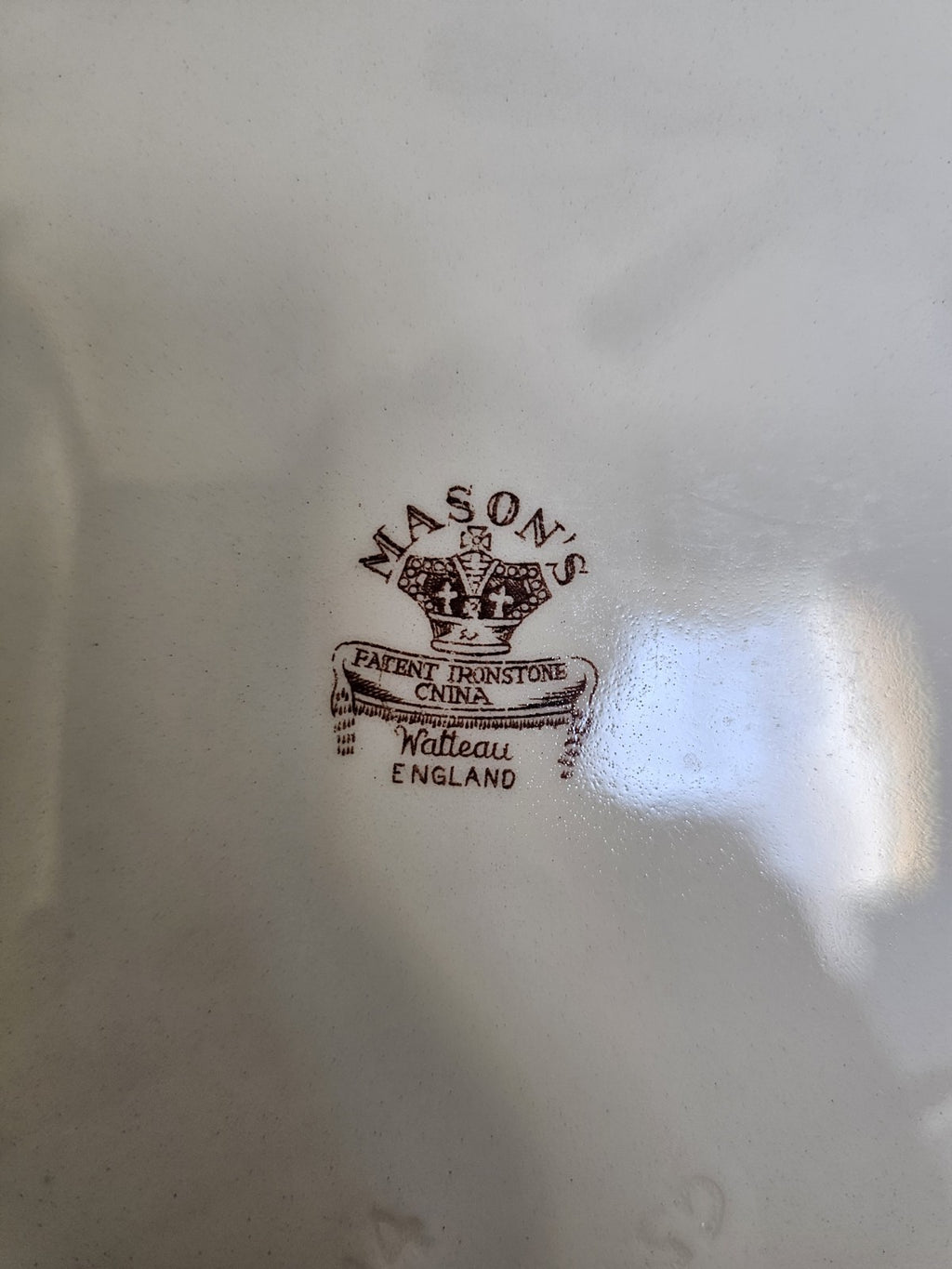 Plate England made Watteau plate vintage Mason's Ironstone