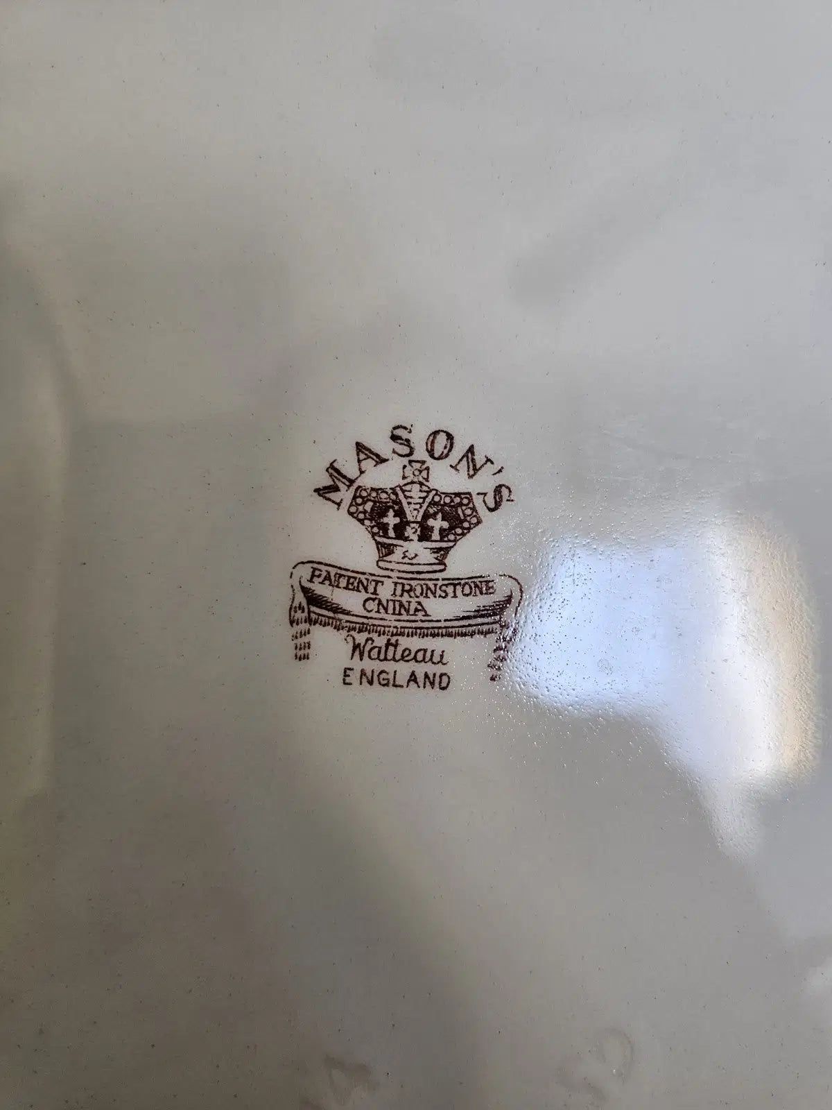 Plate England made Watteau plate vintage Mason's Ironstone