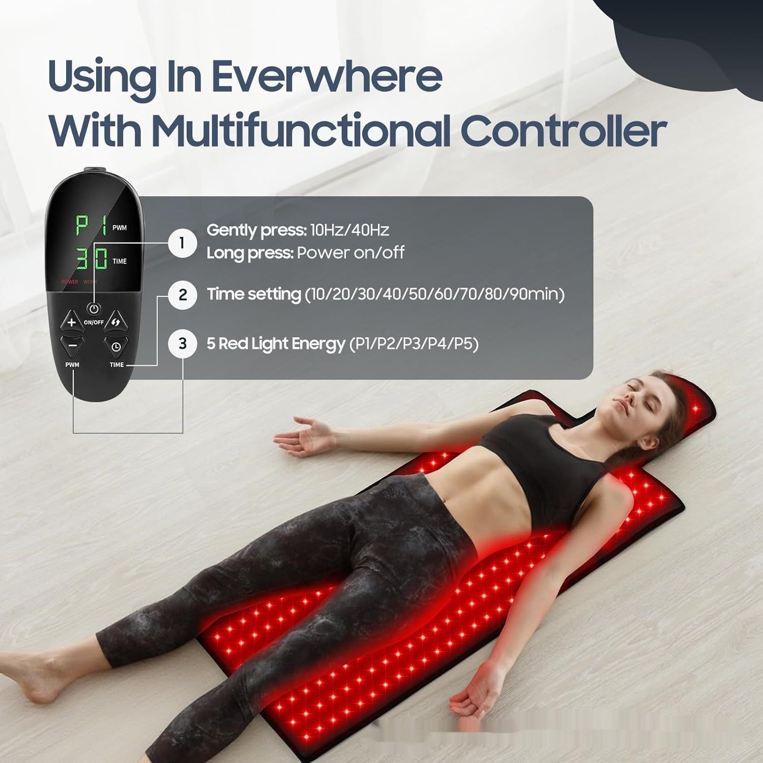 Near-infrared Light-heated Red-light Therapy Waist Belt