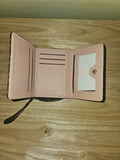 Wallet  women or men gold tone 'M' logo hardware
