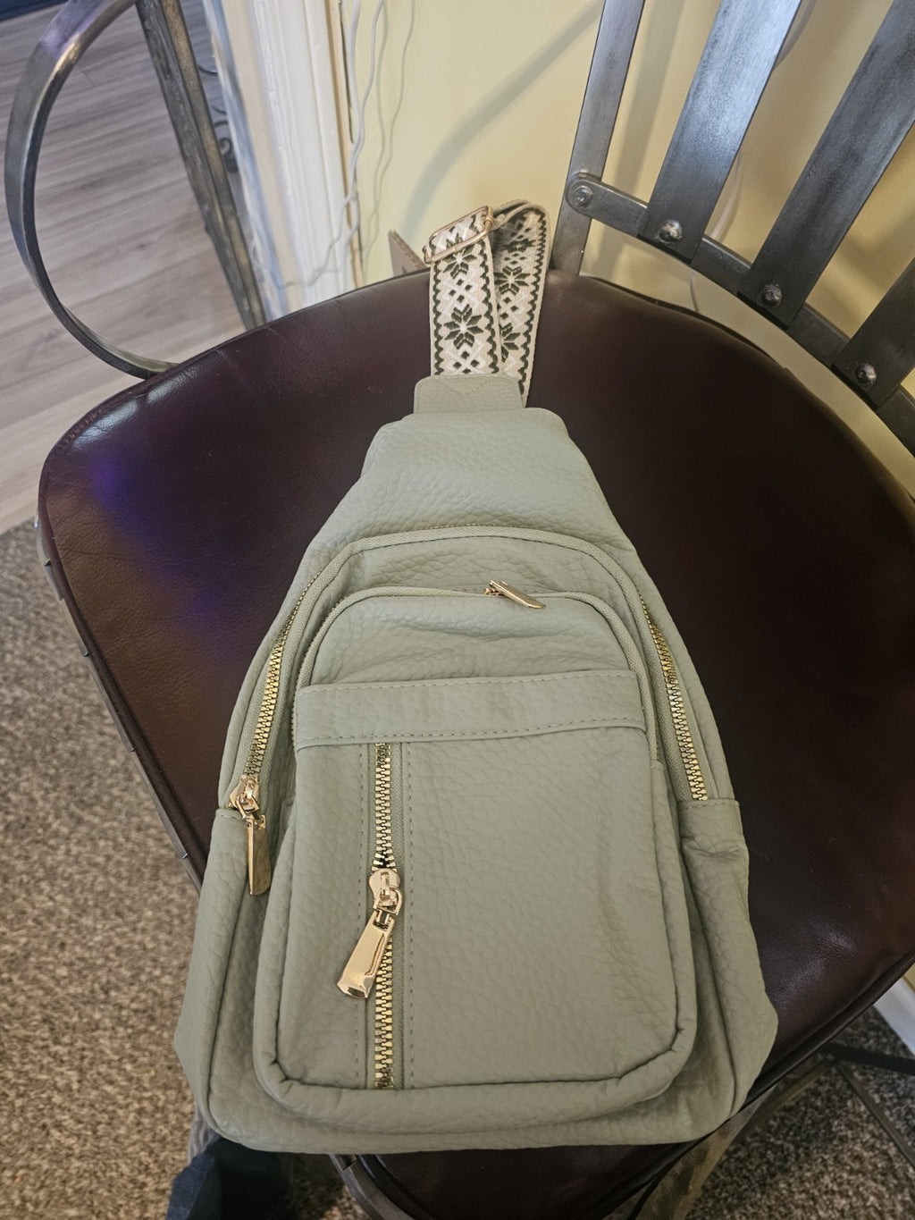 Purse Backpack Wom crossbody type backpack purse 5 zippers pockets gold hardware