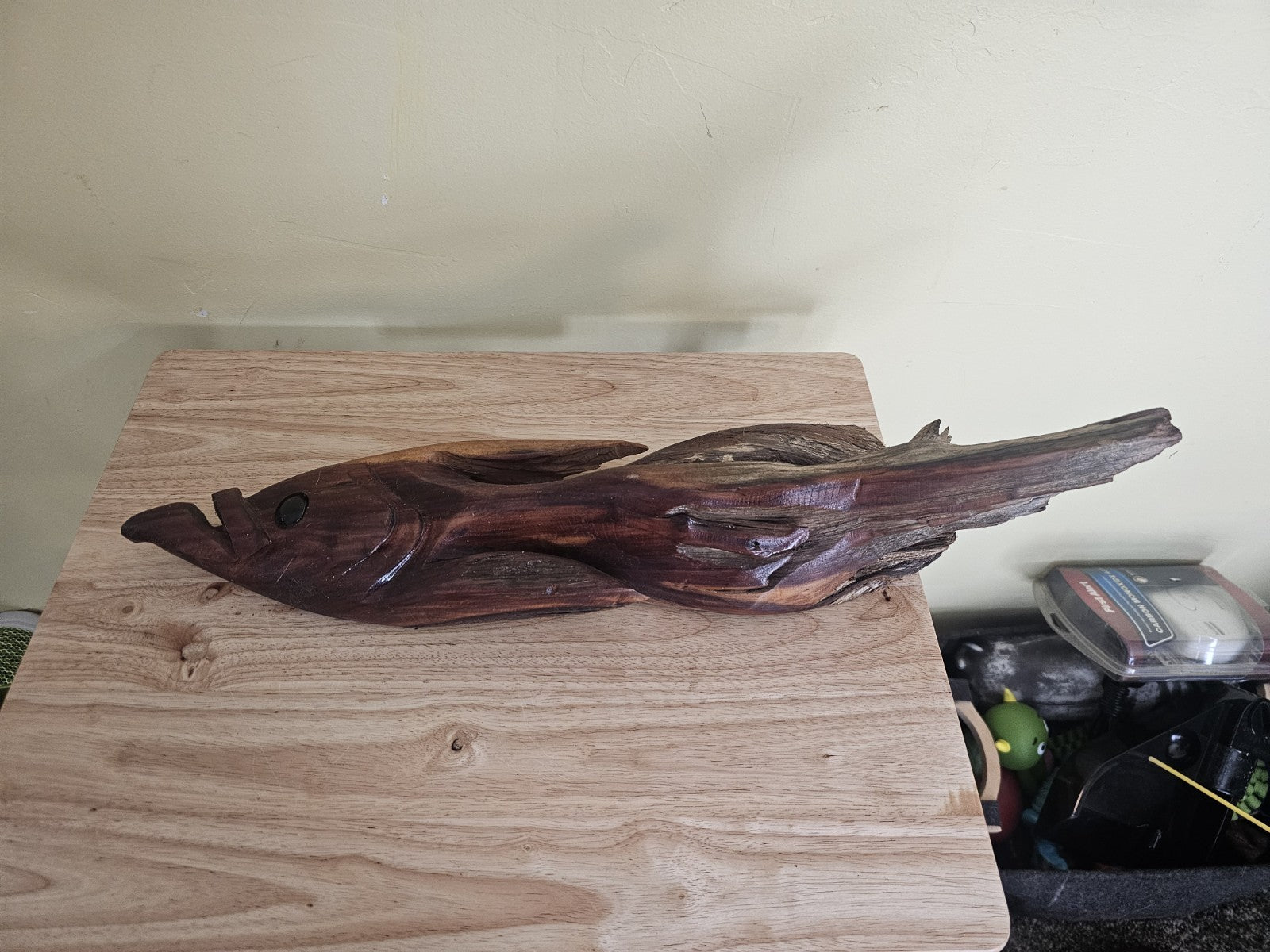 Driftwood hand crafted fish