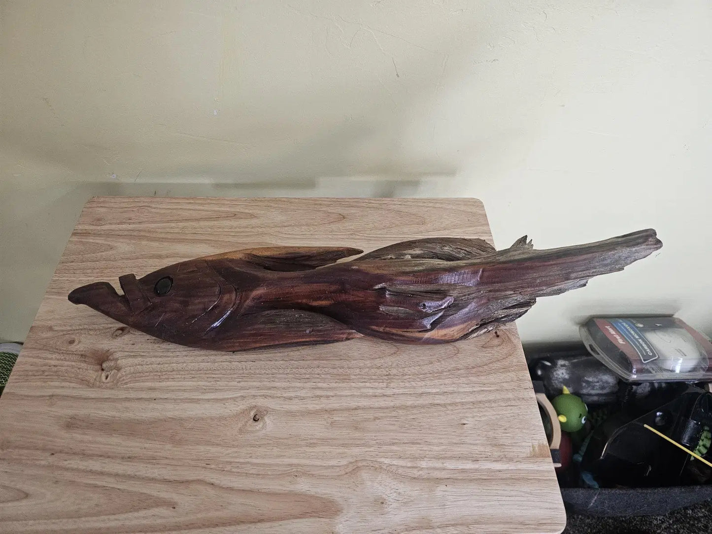 Driftwood hand crafted fish