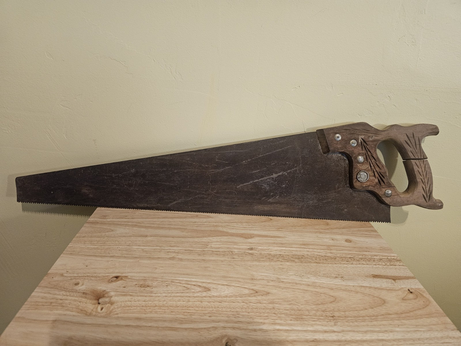 Vintage Henry Disston & Sons  Hand Saw 26”