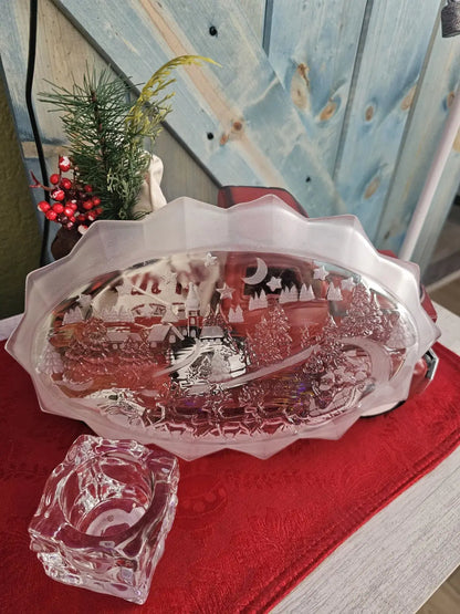 beautiful small tray for decoration, candies. veggies, deviled eggs