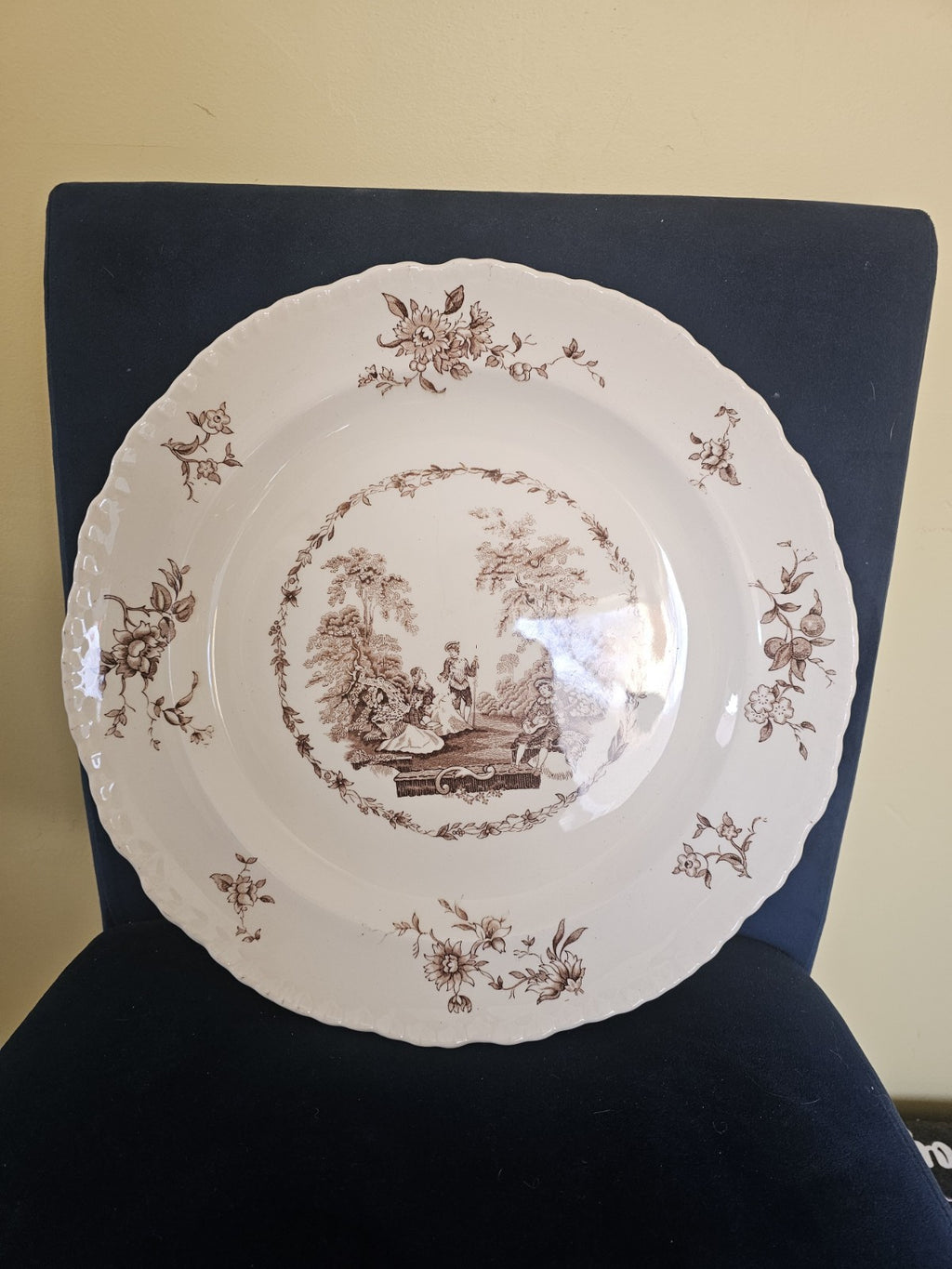 Plate England made Watteau plate vintage Mason's Ironstone