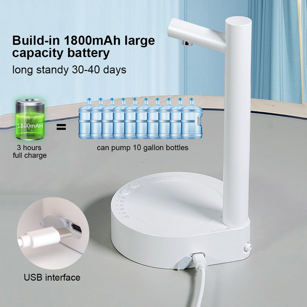 Desk Dispenser Electric Water Gallon Automatic Water Bottle Dispenser Rechargeab