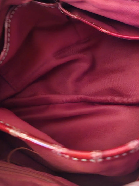 Purse Shimmering slick red handbag for the holiday beautiful purse