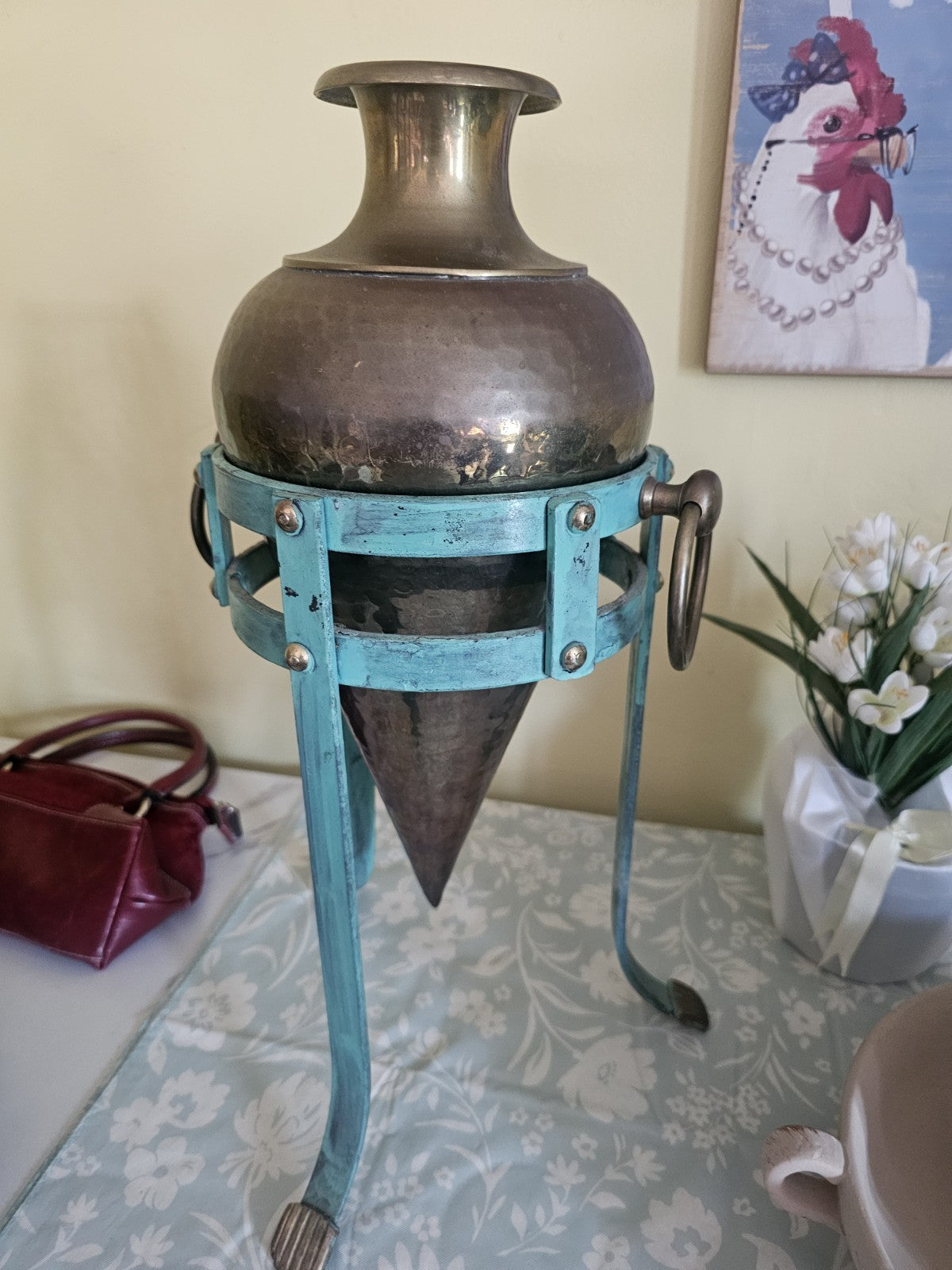 20-th Century Brass Amphor Vase