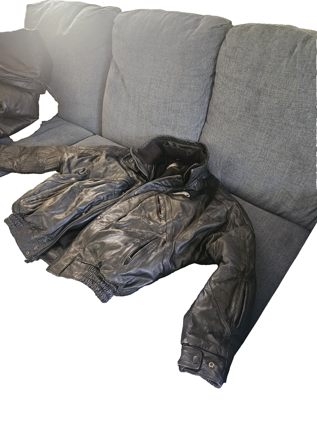 Man or Woman Snomobile Leather Coat 
