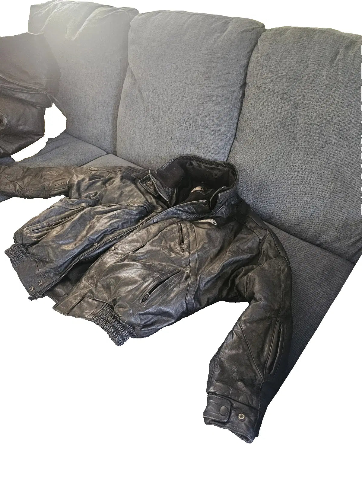 Man or Woman Snomobile Leather Coat