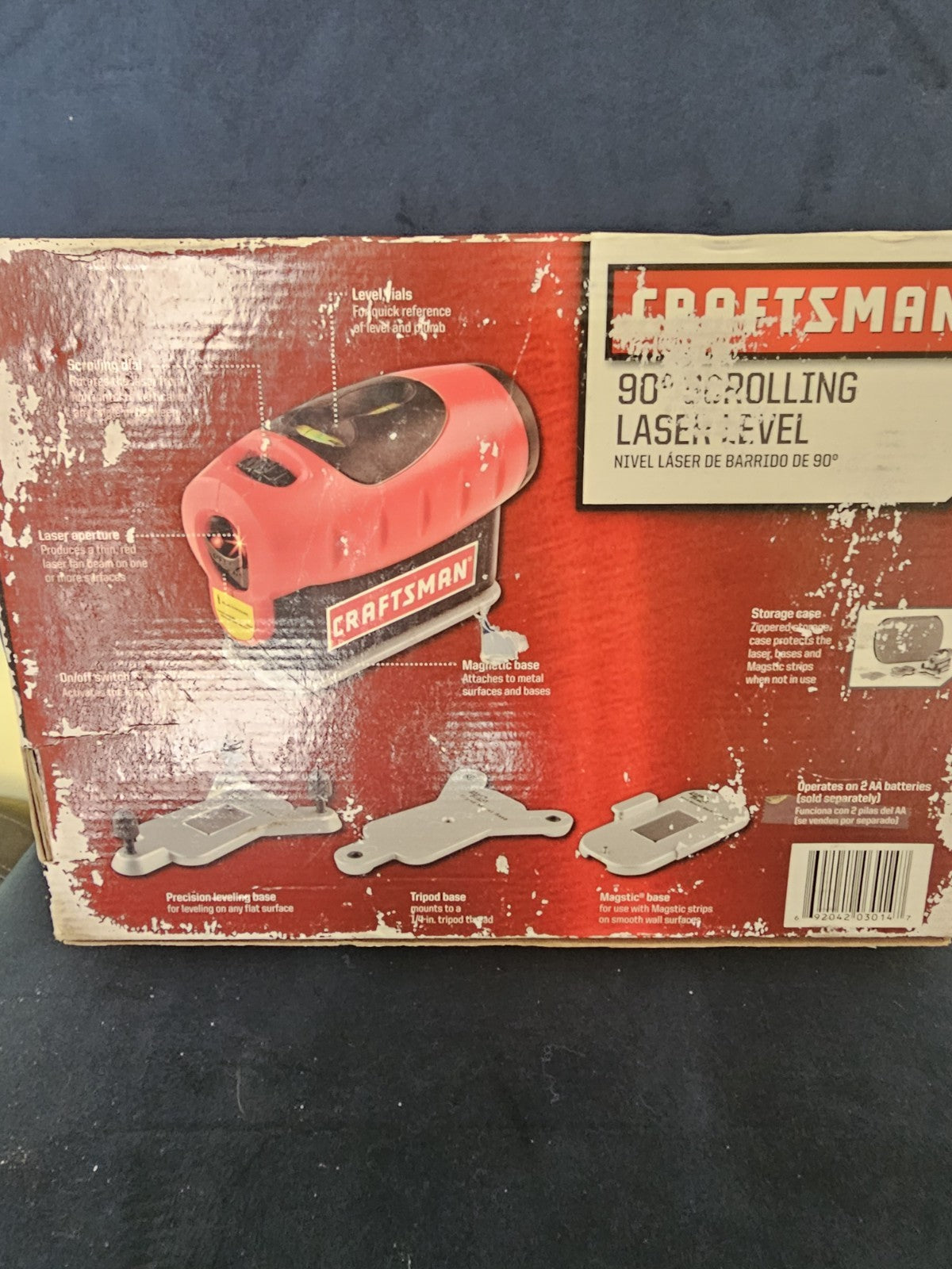 Misc Scrolling Laser Level 90o Craftsman 5-way mounting
