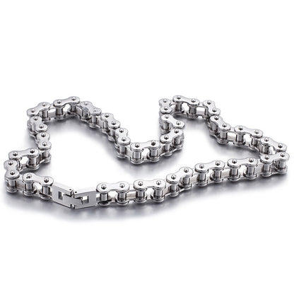 Trendy Men's Titanium Steel Bicycle Chain Jewelry