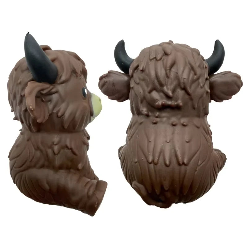 Scottish Highland Cow Squishy Slow Rebound Anxiety Relief Fidget Toy,Squishy Toys, Festival Toys,Juegos Para ,Cheese Squishy