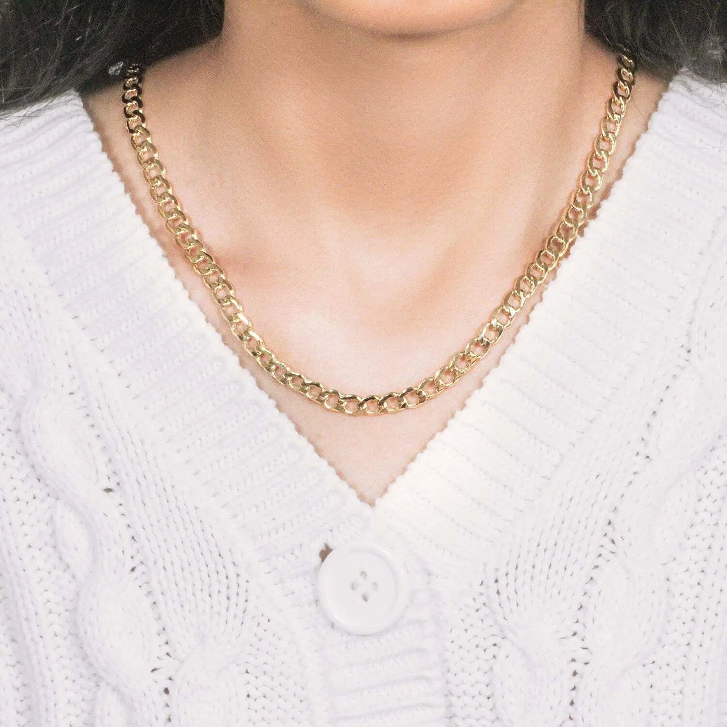 14k Yellow Gold Curb Chain (6.20 mm)