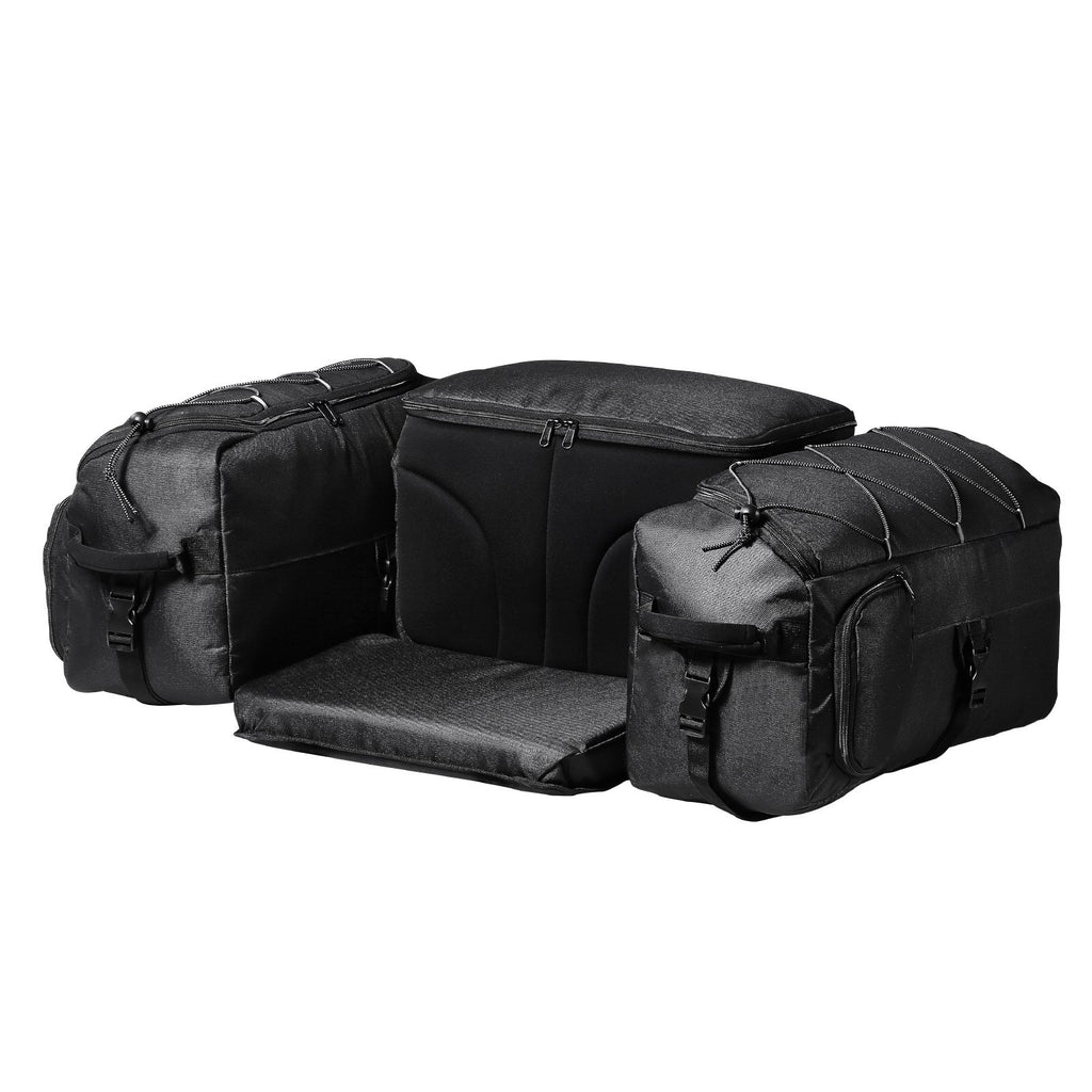 ATV Rear Storage Bag, 74L ATV Rear Cargo Bag with Cooler Insulated Bag, 600D Oxford Cloth Storage Rear Rack Seat Bag Fit Most ATVs with Rear Rack, Compatible with ATV, UTV, Can-Am Vehicles