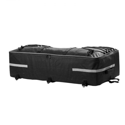 ATV Rear Storage Bag, 60L ATV Rear Cargo Storage Bag with Backrest & Waterproof Cover, 600D Oxford Cloth Rear Seat Gear Bag Fit Most ATVs with Rear Rack, Compatible with ATV, UTV, Can-Am Vehicle