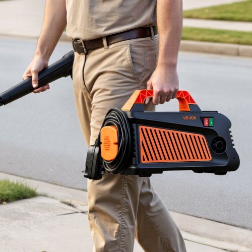 Electric Pressure Washer, 2000 Max PSI 1.59 Max GPM, Portable Power Washer with 4 Nozzles, Metal Extension Wand, Built-in Carry Handle, Compact & Flexible for  Cars,Driveways,Patios,Fences,Home