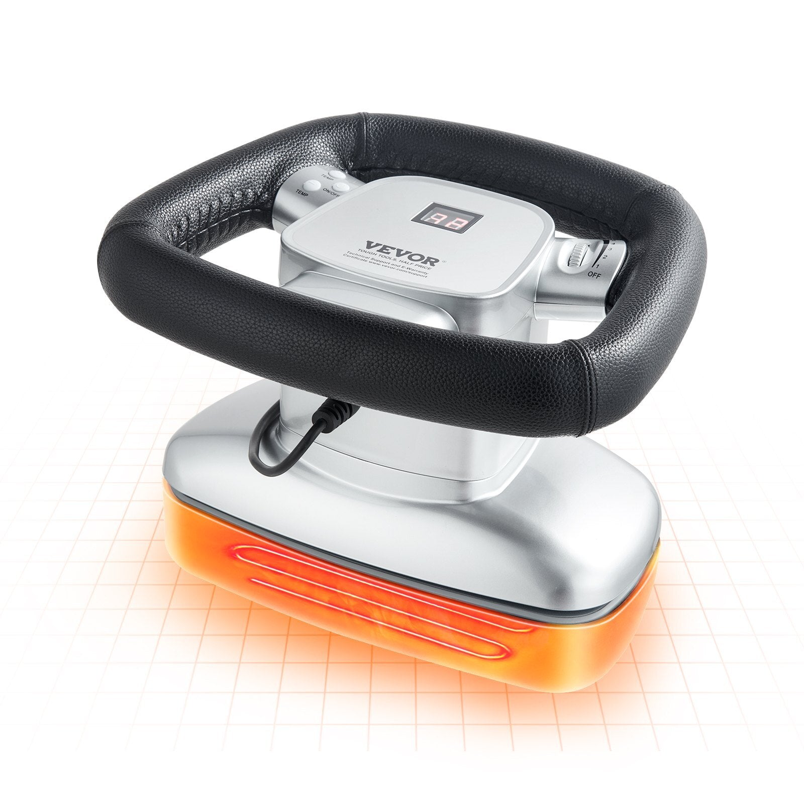 Chiropractic Massager, 400-4600rpm Variable Speed Professional Vibrating Massager, Handheld Chiropractic Orbital Body Massager for Back, Neck, Shoulder Muscle Relief