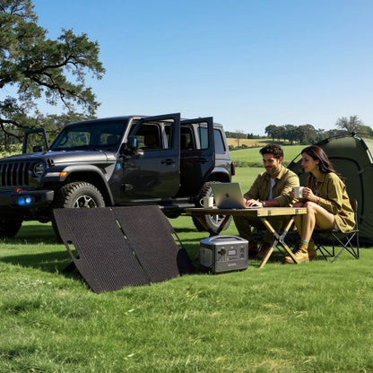 Portable Power Station with 100W Solar Panel, 600W Solar Generator Power Station, 493Wh LiFePO4 Battery Backup with 8 Output Ports for Home Emergency, Outdoor Camping, RV Travel