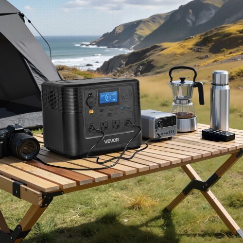 Portable Power Station, 1800W Solar Generator Power Station, 1008Wh LiFePO4 Battery Backup with 9 Output Ports for for Home Emergency, Outdoor Camping, RV Travel (Solar Panel NOT Included)
