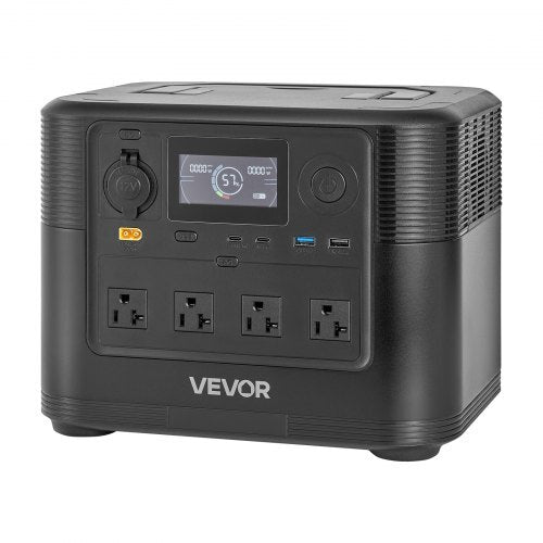 Portable Power Station, 1800W Solar Generator Power Station, 1008Wh LiFePO4 Battery Backup with 9 Output Ports for for Home Emergency, Outdoor Camping, RV Travel (Solar Panel NOT Included)